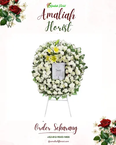 Krans Bunga Duka Cita di Sliyeg Lor