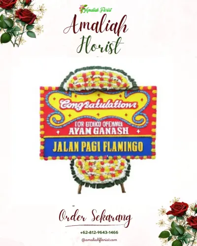 Bunga Papan Congratulation di Sliyeg Lor